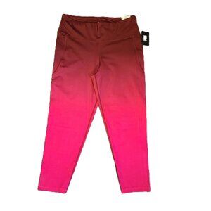 NWT IDEOLOGY 7/8 Length High Rise Pink Leggings with Side Pockets Size XL